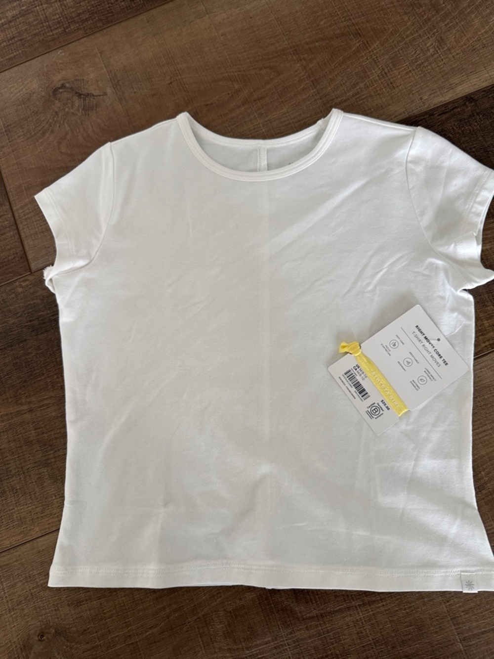 Athleta White Right Moves Core Tee